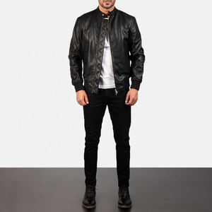 Professionally Made Men <b>Leather</b> <b>Jacket</b> Customized with Stamped Pattern Genuine Sheep <b>Leather</b> Motorbike <b>Leather</b> <b>Jacket</b> Men - Product Image 6