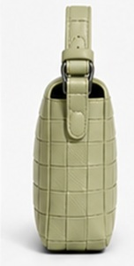 Bolso Bandolera Tejido para Mujer Gravs, Cuero Genuino, Estilo Inglés, Patrón Geométrico, Correa Única, Cierre de Cremallera y Broche, Portátil - Product Image 2