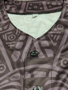 Mexico Baseball Jersey Men Short Sleeve <b>Black</b> Sublimated Print Button Front Regular Fit All Seasons Moisture Wicking - Product Image 3