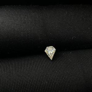 Radiant 14K <b>Gold</b> Silhouette Diamond Threaded <b>Stud</b> With Invisible Setting For Conch And Helix Piercing - Product Image 5