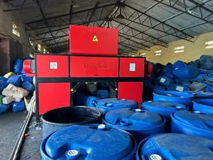 Best Quality HDPE Blue Drum <b>Shredder</b> Double Shaft Semi-Automatic 1000 kg/hr Electric Plastic Crushing Machines - Product Image 2