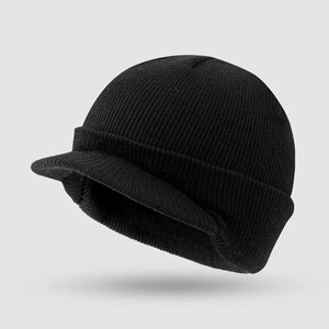 Bonnet tricoté réfléchissant à bord court pour homme et femme, style décontracté, chaud pour l'hiver, idéal pour le ski - Collection 2026 - Product Image 2