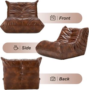 Super Soft & Comfort <b>Bean</b> <b>Bag</b> Relax Chair Foam Faux Leather Indoor Outdoor Vietnam Classic <b>Bean</b> <b>Bag</b> MD01 - Product Image 3