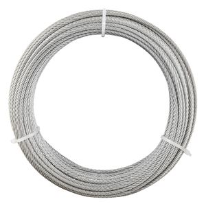 Kit Cavo in Acciaio Inox 304 da 1/8 di Pollice, Lunghezza 100 Piedi, Resistenza alla Rottura 1600 Libbre, 7 X 7 Fili, con Tagliacavi - Product Image 1