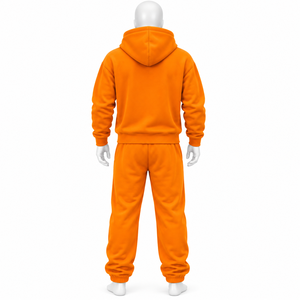 Ensemble de survêtement AMSEC INDUSTRY de qualité supérieure, personnalisé, imprimé, délavé à l'acide, avec strass, à capuche, longueur intégrale, 100% coton, coupe oversize - Product Image 6
