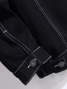 Wholesale High Quality Eco-Friendly Comfortable Men Street Casual High Demand Denim Jackets Street Wear Customised Logo & Design - Product Image 6