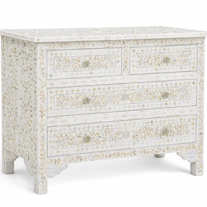 Florence Doublure Rayures Conçu Nacre Console Table commande en gros - Product Image 1