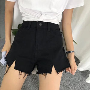 Shorts de mezclilla casuales de verano para mujer, cintura alta, con botones, estilo Bermuda, tela suave y duradera. - Product Image 4