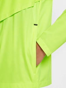 Blouson Bomber Décontracté Homme Vert Néon Imperméable Séchage Rapide en Polyester avec Fermeture Éclair Coupe Droite Logo Avant Automne - Product Image 2