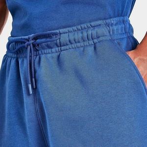 Vintage Washed Cotton <b>Fleece</b> Sweat <b>Shorts</b> for <b>Men</b> Eco-Friendly Solid Streetwear Fashion Elastic Waist Custom Casual Baggy - Product Image 4