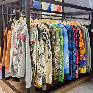 Custom Vintage Wash Pullover <b>Hoodie</b> Premium Heavyweight Cotton Distressed Edge Detail Graphic Print Streetwear OEM ODM Hoodies - Product Image 3
