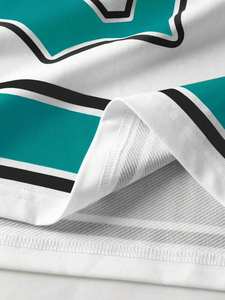 T-shirt en jersey 66 mailles personnalisé, vente en gros, OEM, streetwear oversize, impression de numéros, vêtements de style sportif, fabricant - Product Image 5