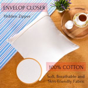 Decorative <b>Throw</b> Pillow <b>Cover</b> Soft Cotton Embroidered Cushion <b>Cover</b>, Couch <b>Sofa</b> Living Room Pillow Case 18 X 18’ - Product Image 5