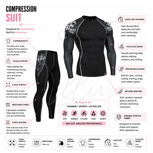 Conjuntos Deportivos de Compresión para Hombre, 2 Piezas, Personalizados al por Mayor, de Alta Calidad - Product Image 4