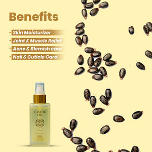 Huile de ricin naturelle certifiée GMP, Ricinus Communis, pressée à froid, pour la peau, les cheveux, le corps, massage, disponible en vrac, SQIN Botanicals - Product Image 4