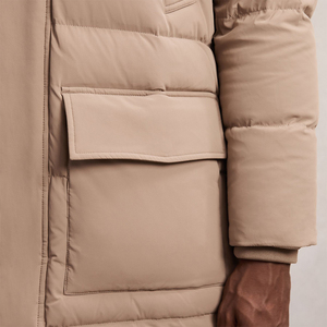 Manteau d'hiver réversible pour homme SOLID INTERNATIONAL, à capuche, écologique, grande taille, avec doublure en coton respirant et à séchage rapide, 70% duvet de canard - Product Image 5