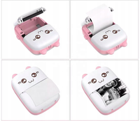 FYX Top Vente C9 Mignon Chat Mini Étiquette Imprimante Thermique Portable Imprimante Sans Fil 200DPI Android IOS Avec Rouleau De Papier 57x25mm