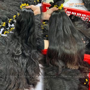 Cheveux humains vietnamiens purs bruts non transformés pleine cuticule alignée longue durée prêt à expédier prix de gros - Product Image 5