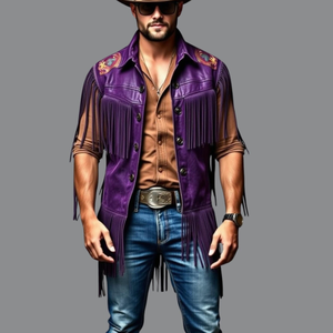 Chaleco de Motocicleta Transpirable de Mezclilla para Hombre, Cuello Camisero, Ropa de Invierno - Product Image 2
