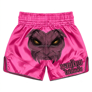 Shorts de boxe Muay Thai respirants et extensibles en polyester 100% de qualité supérieure, patch personnalisé OEM, vente en gros - Product Image 6