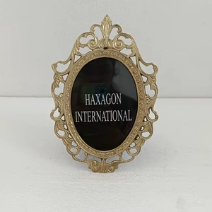 Superior Quality Durable Eco-Friendly <b>Large</b> Size Brass Antique Photo <b>Frame</b> Customized Color & Size for Indoor Bedroom - Product Image 1