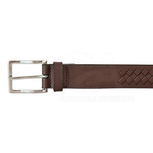 Ceinture en cuir de vachette de qualité supérieure pour hommes, ceinture formelle pour le bureau, ceinture à boucle réglable, ceinture en cuir de luxe pour hommes - Product Image 2