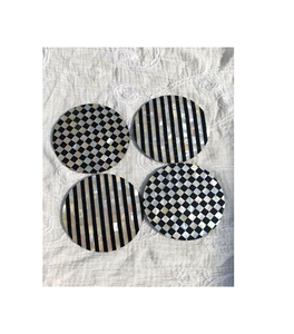 <b>MOP</b> Coasters for Brass Rim and coaster Handcrafted Item India Manufacturer for square Shape for Low Price - Product Image 2