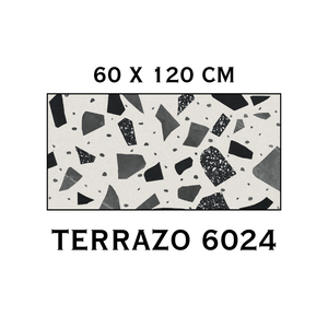 Baldosas de Porcelana Terrazo 6024 de 60x120cm, Acabado Mate, Imitación Piedra, Antideslizantes, para Uso Interior - Product Image 1