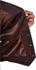 Chaleco de Cuero para Hombre, Nuevo Diseño, Color Sólido, Corte Ajustado, Chaleco de Cuero Vacuno, Ropa Exterior, Estilo Urbano - Product Image 6