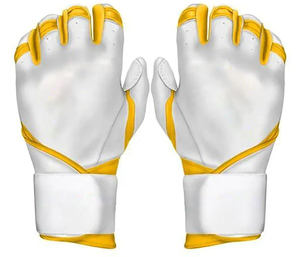 Baseball Batting Gloves Leather Ambidextrous Quick-Dry for Training and <b>Games</b> Anti-Slip Grip Breathable Design OEM Custom Logo - Product Image 6