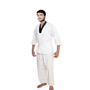 Uniforme de karaté traditionnel de haute qualité, Dobok 100% coton, durable, respirant, séchage rapide, pour les étudiants, les instructeurs, les avancés - Product Image 4