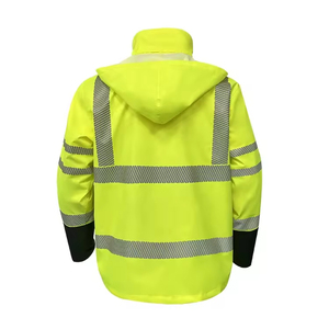 Veste de travail haute visibilité imperméable pour homme, idéale pour la sécurité en extérieur et la protection dans le secteur de la construction - Product Image 2