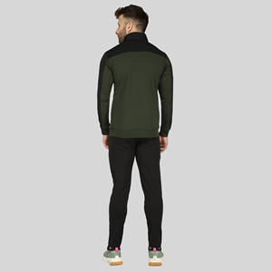 Conjunto Deportivo para Hombre, Estilo Taiwanés, Otoñal, Elástico en Cuatro Direcciones, Ajustado, Color Sólido, Cómodo, de Terciopelo Premium, para Correr y Hacer Ejercicio - Product Image 6