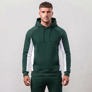 Sweat-shirt à capuche pour homme, couleur unie, décontracté, manches longues, avec poche kangourou - Product Image 6