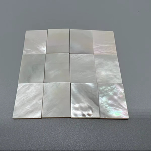 แผ่นเปลือกหอยมุกธรรมชาติทรงสี่เหลี่ยมขนาด 20 มม. สำหรับทำเครื่องประดับ - Product Image 1