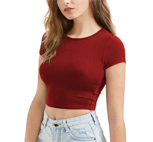 Top Corto para Mujer, Ropa Casual, Nuevo Diseño, Tallas para Adultos, Último Diseño, Transpirable, Precio al por Mayor, Top Corto Hecho a Medida - Product Image 6