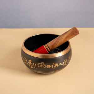 Ensemble de bols chantants tibétains faits à la main avec marteau en bois pour la méditation, la guérison sonore et la pleine conscience spirituelle, décoration intérieure - Product Image 4