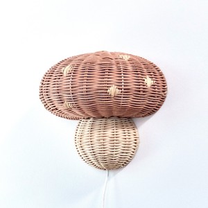 Mushroom rattan ceiling <b>light</b> shades handmade lampshade <b>pendant</b> <b>lights</b> kids rooms lighting - Product Image 4