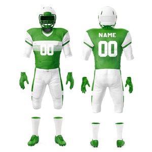Ensemble d'uniformes de football américain personnalisés en usine, maillot et pantalon entièrement sublimés, respirants, résistants, vêtements d'entraînement pour équipe - Product Image 1