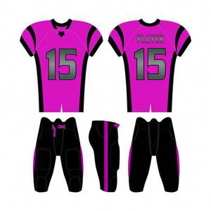 Maillots de football américain pour tournois de ligue, vente en gros, personnalisation de la marque, design moderne, 100 % polyester, manches courtes - Product Image 6