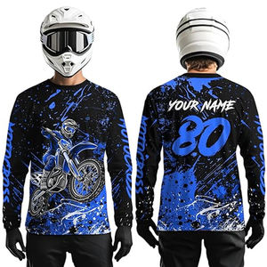 Jersey de Motocross Personalizado, Transpirable, de Malla, para Ciclismo de Descenso MTB, Ropa Deportiva de Poliéster/Nailon, Manga Larga, de Secado Rápido - Product Image 6