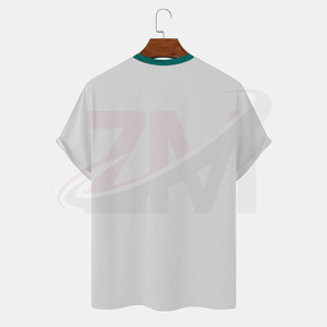 Camisetas de alta calidad, elásticas, de secado rápido, transpirables, con nombre de marca impreso, 100% algodón, camisetas lisas para hombre, venta al por mayor. - Product Image 2
