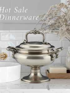 ถาดอุ่นอาหารพรีเมียมสีเงินพร้อมฝาปิดและขาตั้ง ดีไซน์หรูหรา เหมาะสำหรับงานบุฟเฟ่ต์ งานเลี้ยง และการจัดเลี้ยงในโรงแรม - Product Image 2