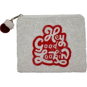 Hey กระเป๋าสตางค์กระเป๋าสตางค์ใส่เหรียญประดับลูกปัดเม็ดเล็กสั่งทำได้กระเป๋าใส่เหรียญสวยๆพร้อมเครื่องประดับแฟชั่น - Product Image 1