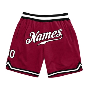 Wholesale Direct OMMIZ INDUSTRY Best Selling Custom Light Pink Black-White Authentic Throwback Basketball Shorts - Product Image 2