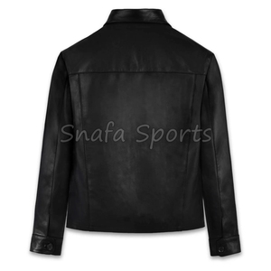 Customized Men's Winter Bomber Leather Jackets With High Quality Material Custom Design Your Own Leather Jackets - Product Image 2