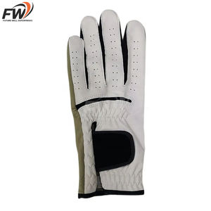 Gants de golf en cuir Cabretta d'Indonésie en gros, logo personnalisé OEM, doux, pleine couleur, pour hommes gauchers - Product Image 4