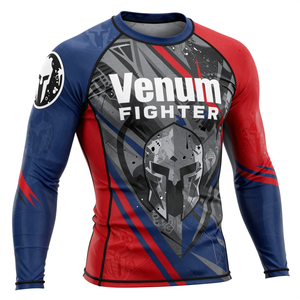 Camiseta de Protección Solar para Exteriores con Logotipo Personalizado 100% Poliéster, Ligera, de Secado Rápido, Protección Solar, Mangas Largas, Camiseta de Protección Solar Venum Fighter - Product Image 2