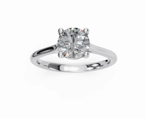 Anillo de Diamantes Naturales en Oro Sólido de 9K, 14K, 18K, Oro Amarillo, Rosa y Blanco, Joyería Artesanal, Banda de Diamantes, Anillo de Compromiso, Aniversario - Product Image 1