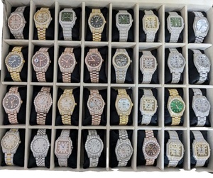 นาฬิกาแฟชั่นคลาสสิกหรูหราระดับไฮเอนด์ VVS Moissanite กันน้ำใช้ได้ทั้งชายและหญิง - Product Image 1